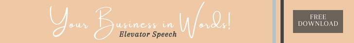 Develop your elevator speech with Your Business in Words free download.