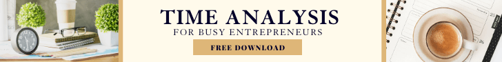 Free time analysis for busy growing entrepreneurs by Business Coach Nancy