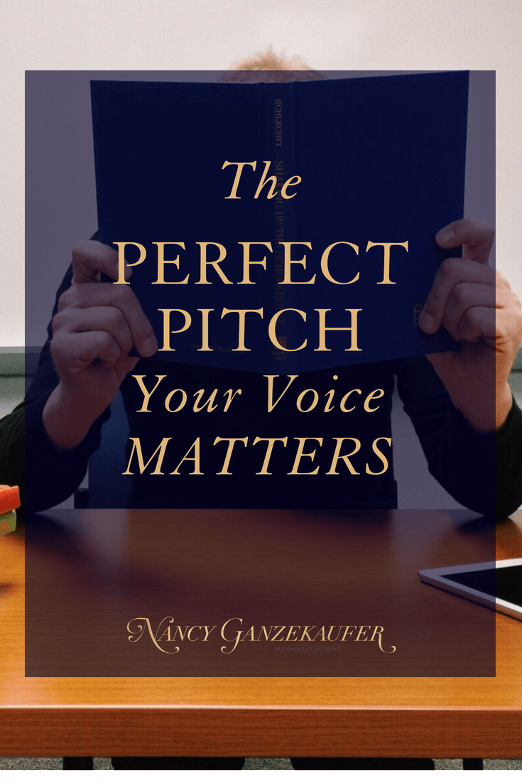 The perfect pitch your voice matters.