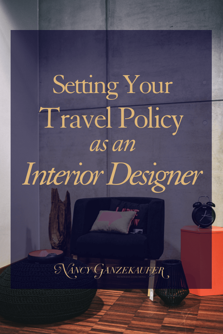 Setting your travel policy as an interior designer is best to have determined before you get any requests. Even if you keep your marketing local to your area, you never know when someone more long distance will reach out to you wanting your services. #interiordesignbusiness #interiordesignbusinessblog #interiordesignbusinesscoach #interiordesignerbusinesscoach #businesscoachinteriordesign