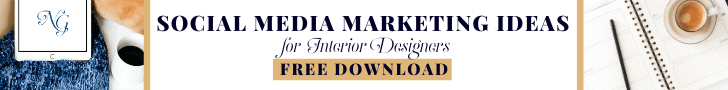 Grab your free download for monthly social media marketing ideas to use in your Interior Design business.
