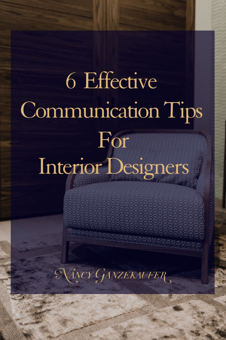 Six effective communication tips for interior designers.