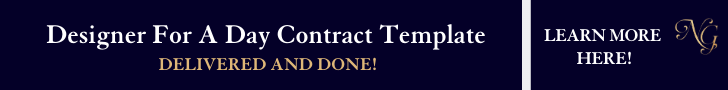 The Designer for a Day Contract Template is written specifically for Interior Designers. #contracttemplate #ladderofservices #designerforaday #deliveredanddone