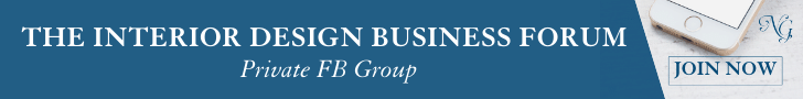 Private facebook group for Interior Designers and Industry partners with business coach Nancy.