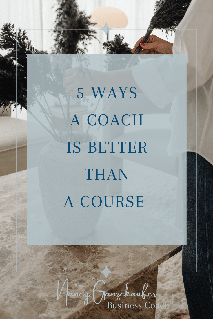 Is a coach better than a course?