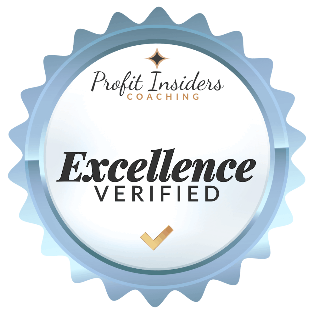 Profit Insiders Coaching Business Badge of Excellence Nancy Ganzekaufer Nancy Quinn Best Coaching Program for Interior Designers